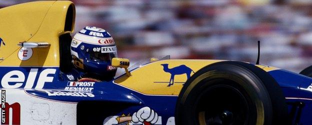 Alain Prost during the German Grand Prix in 1993