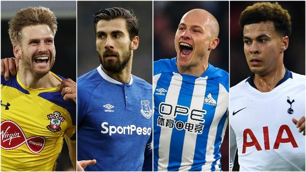 Stuart Armstrong (Southampton), Aaron Mooy (Huddersfield), Andre Gomes (Everton), Dele Alli (Tottenham)
