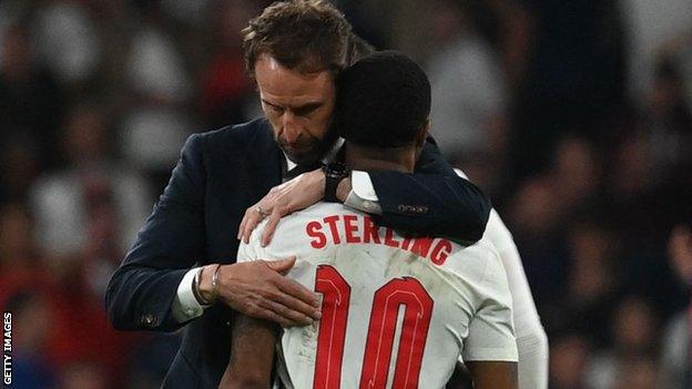 Gareth Southgate and Raheem Sterling, Euro 2020