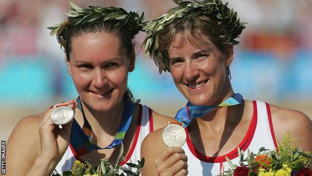 Katherine Grainger and team-mate Cath Bishop