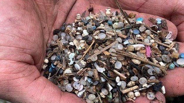 Nurdles at Chessel Bay