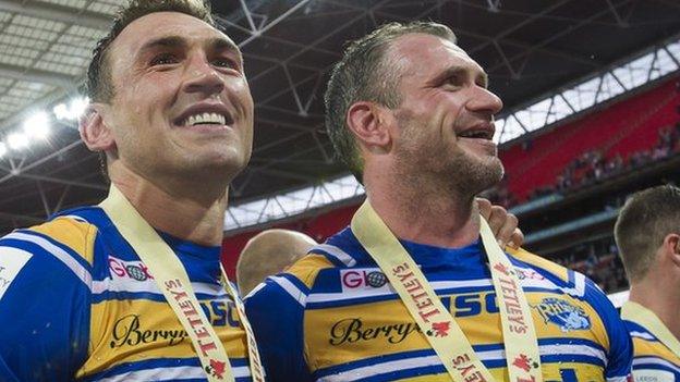 Kevin Sinfield and Jamie Peacock