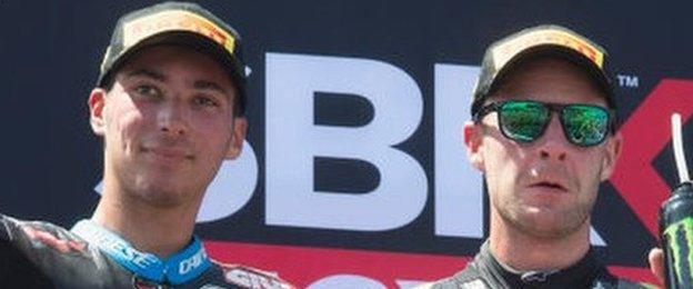 Toprak Razgatlioglu and Jonathan Rea