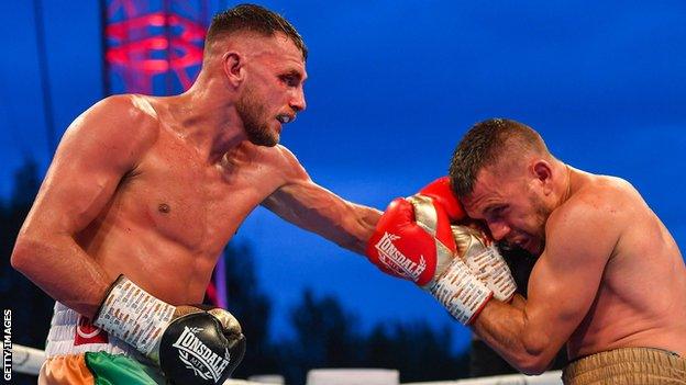 Sean McComb (left) produced an impressive display in Belfast