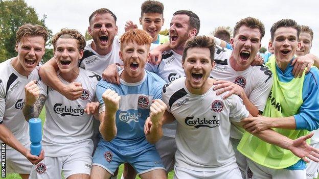 Truro City celebrate