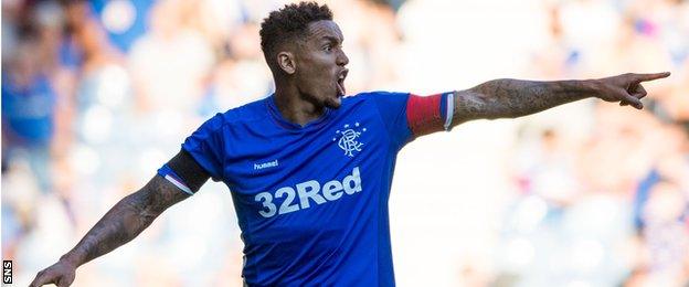 James Tavernier in action for Rangers