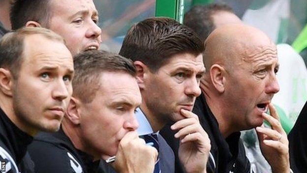 Steven Gerrard has won one and lost one against Celtic this season.