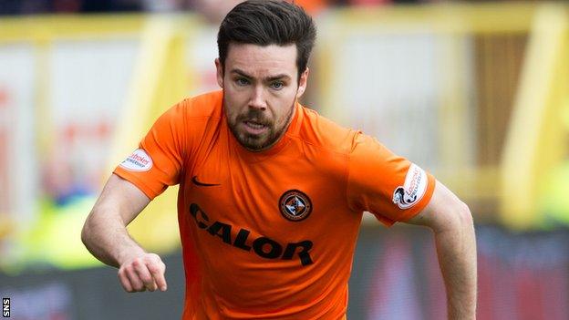 Ryan Dow in action for Dundee United