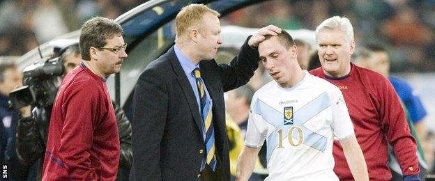 Alex McLeish and Scott Brown