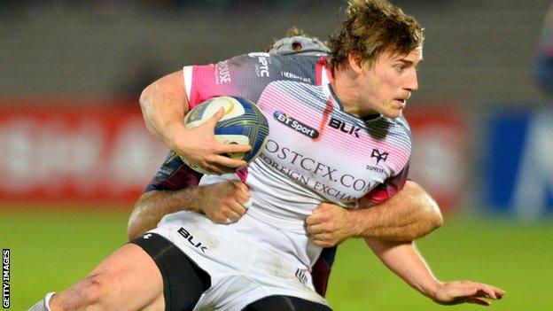 Jeff Hassler in action for Ospreys