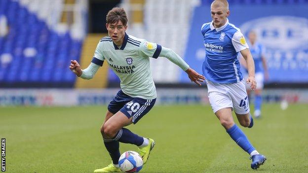 Ryan Stirk (right) in action for Birmingham City