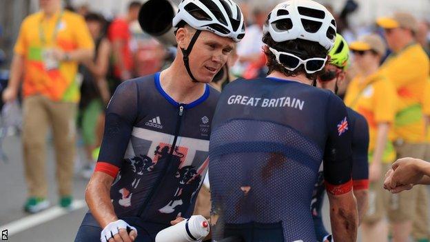 Chris Froome reflects on the road race with Geraint Thomas