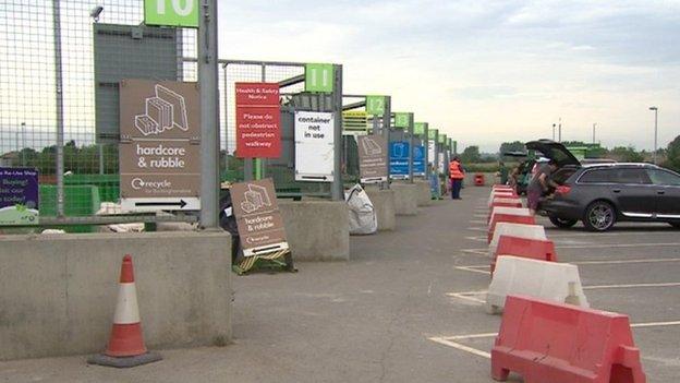 Recycling centre in Oxfordshire