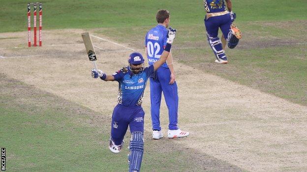 Krunal Pandya celebrates