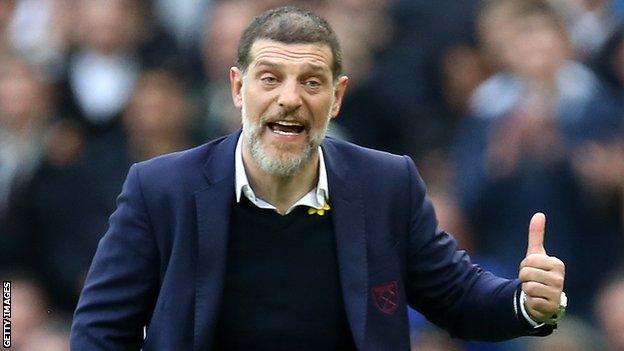 West Ham manager Slaven Bilic