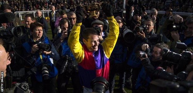 Richard Johnson hadn't won at the 2018 Festival until steering Native River to success in the Gold Cup