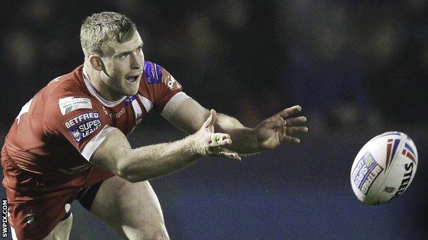 Joey Lussick in action for Salford