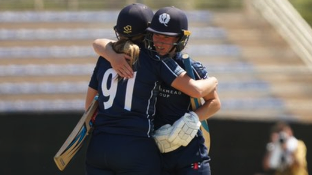 Scotland women celebrate