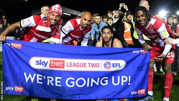 Exeter celebrate promotion