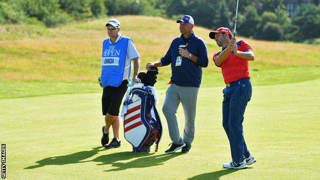 Denmark's Thomas Bjorn and Spain's Sergio Garcia