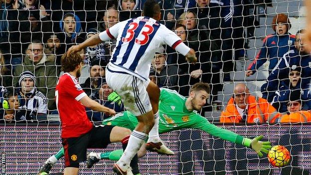 Salomon Rondon scores West Brom's winner