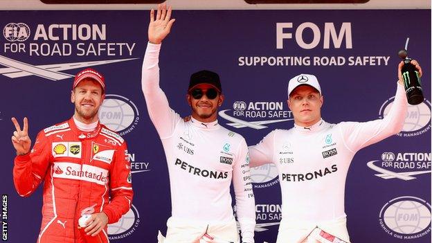 Vettel had the better of Hamilton in final practice but the Mercedes driver made it count in qualifying