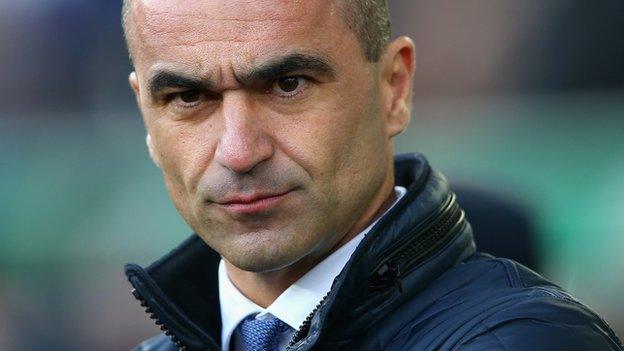 Everton boss Roberto Martinez