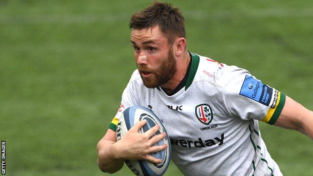 George Nott in action for London Irish