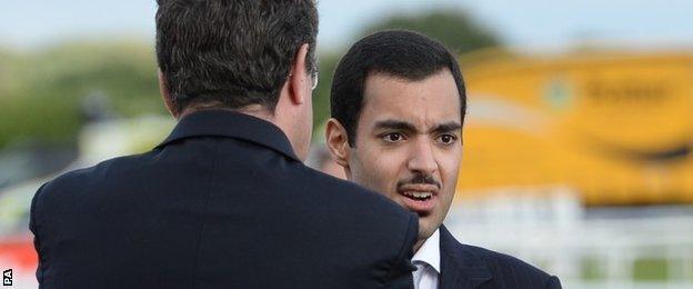 Sheikh Fahad al Thani at Doncaster