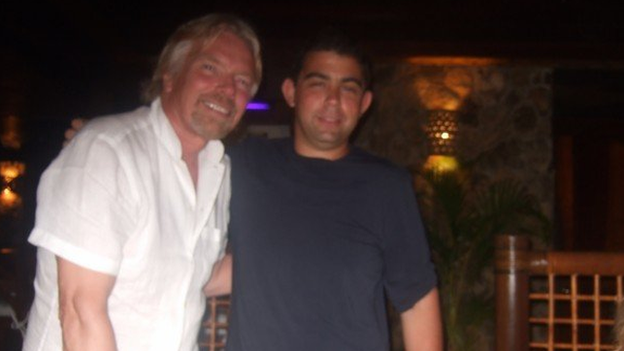 Andrew Michael with Sir Richard Branson