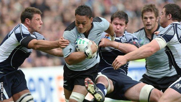 New Zealand v Scotland in the 2007 Rugby World Cup