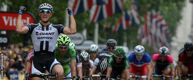 Marcel Kittel at the 2014 Tour