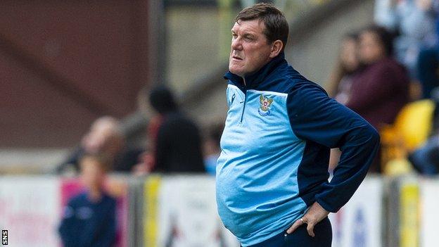 St Johnstone manager Tommy Wright