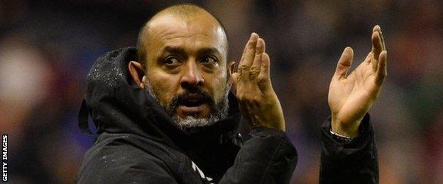 Wolves fans publicly let their head coach Nuno how much they love him ever week