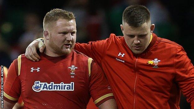 Props Samson Lee and Rob Evans have 77 Wales caps between them but will not be at the World Cup