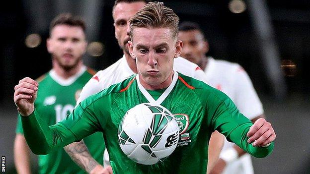 Ronan Curtis in action for the Republic against Bulgaria last September