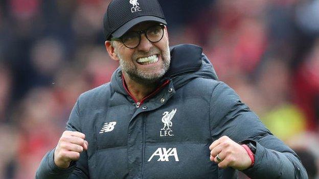 Jurgen Klopp celebrates