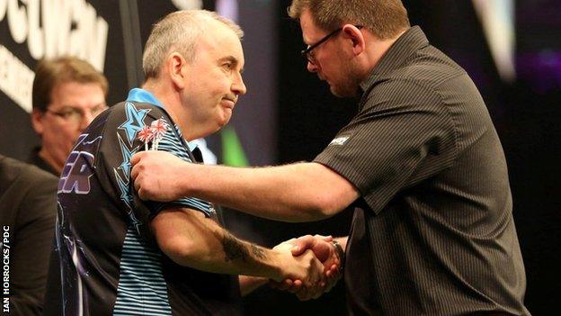 Phil Taylor and James Wade