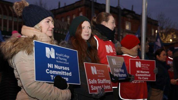 Nurses involved in strike action