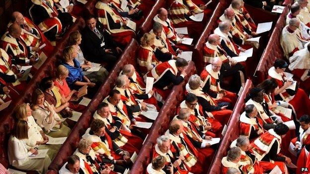 House of Lords benches