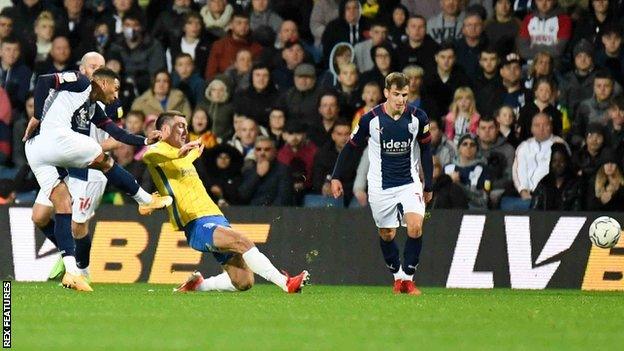 Karlan Grant's low right-foot shot finally broke the deadlock for West Brom against Birmingham City on 75 minutes