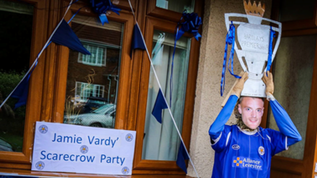 Jamie Vardy scarecrow