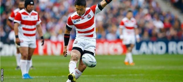 Japan full-back Ayumu Goromaru