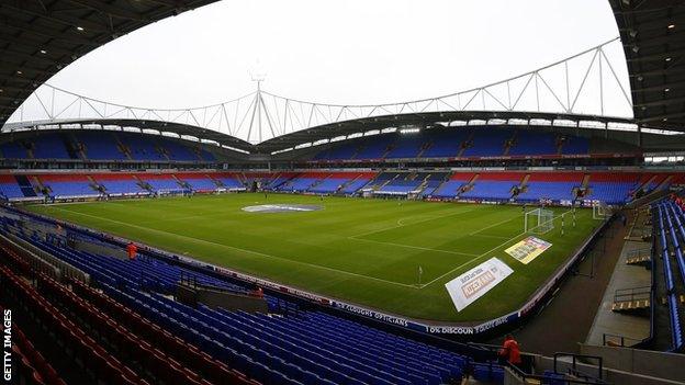 Bolton Wanderers' empty stadium