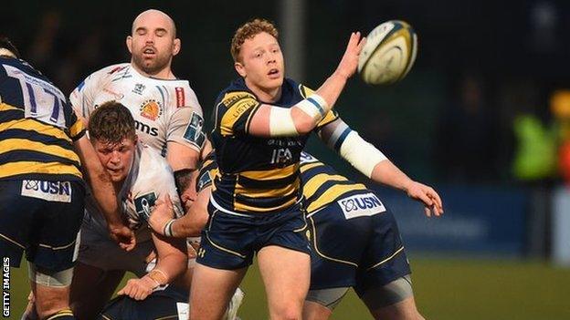 Luke Baldwin played a part in Worcester's 31-21 Anglo-Welsh Cup win over Exeter a fortnight ago