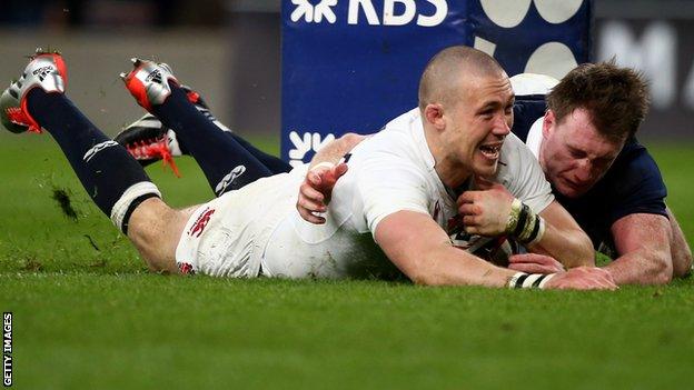 England rugby player Mike Brown