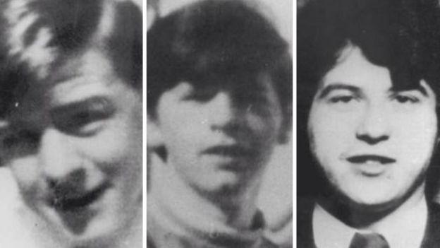 A former soldier was questioned over the deaths of William Nash, Michael McDaid and John Young on Bloody Sunday.