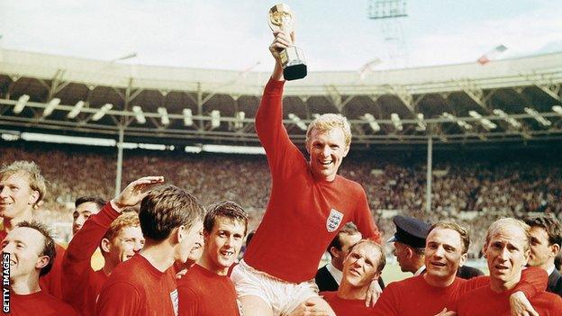 England celebrate winning the 1966 World Cup