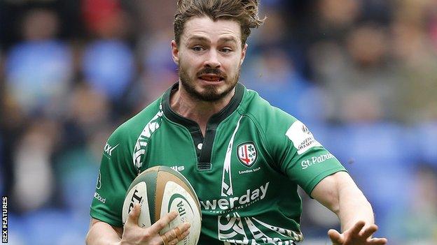 London Irish back Ben Ransom