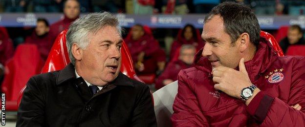 Carlo Ancelotti and Paul Clement